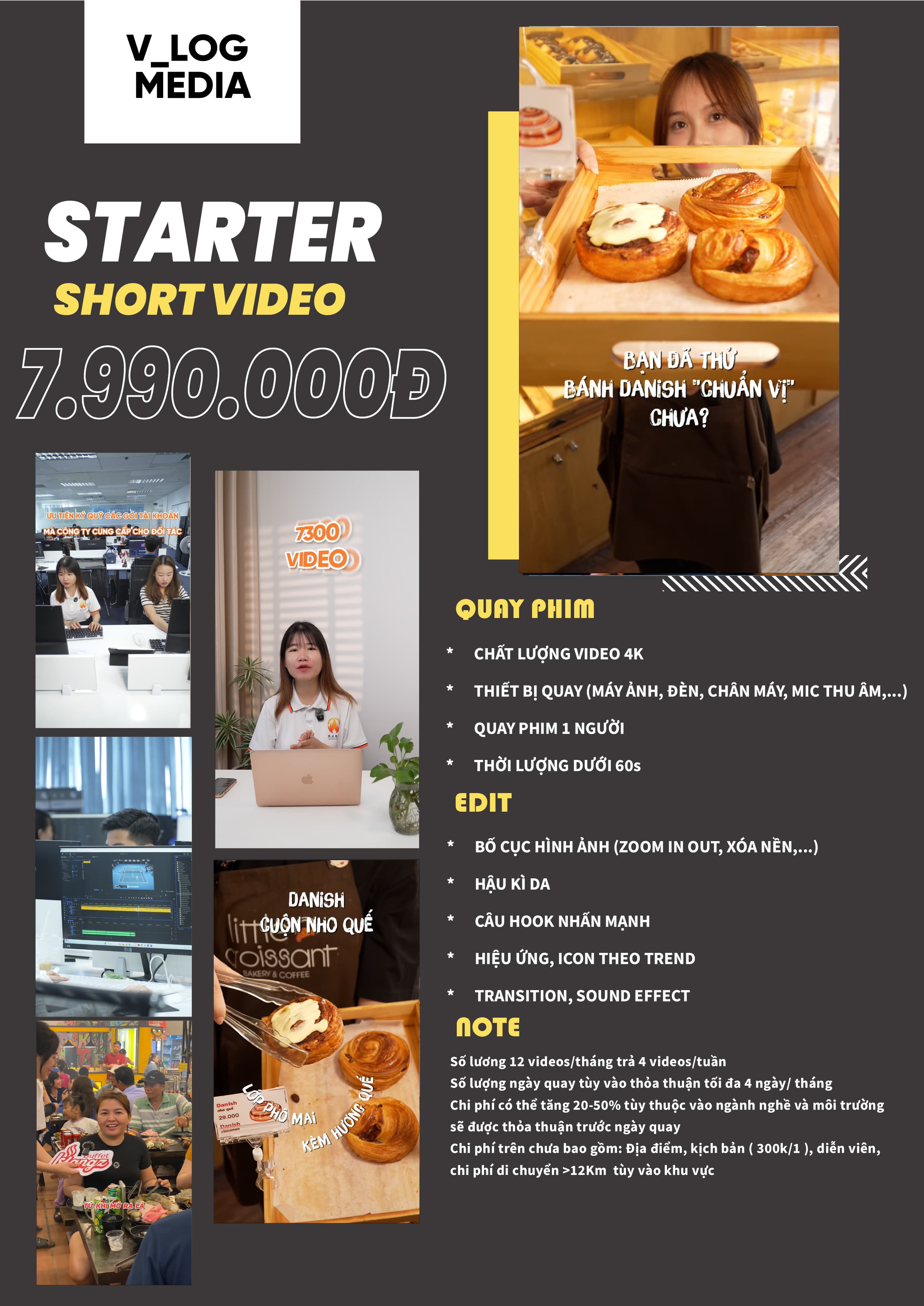 Bảng giá gói Starter Short Video